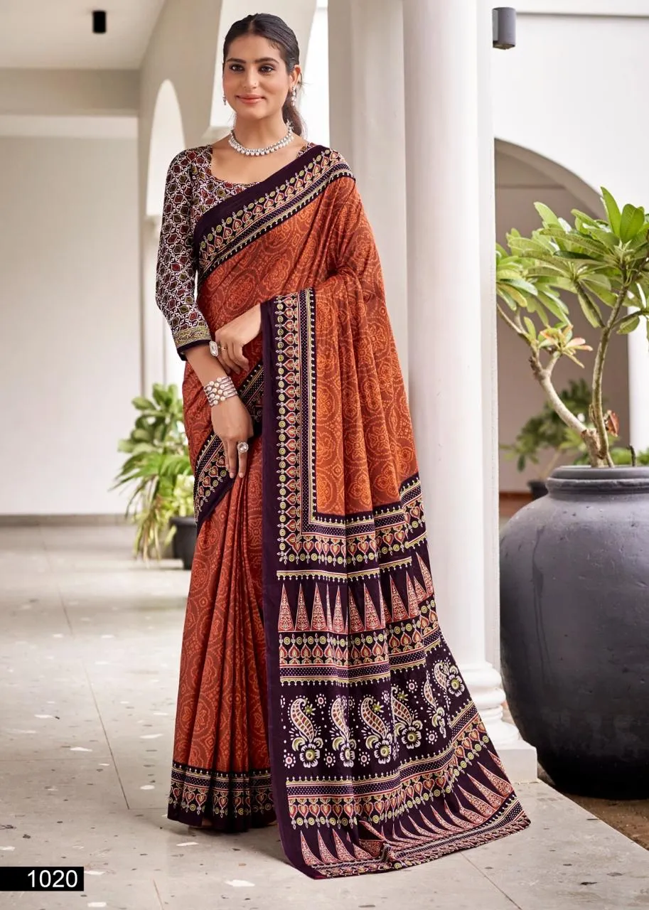 Mul Cotton Ethnic Saree DailyWear