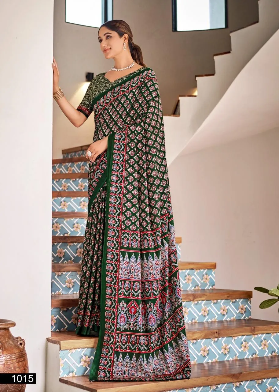 Mul Cotton Ethnic Saree DailyWear