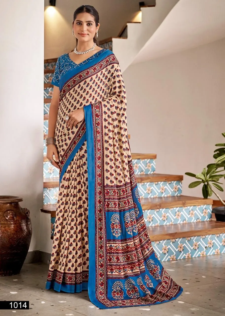 Mul Cotton Ethnic Saree DailyWear