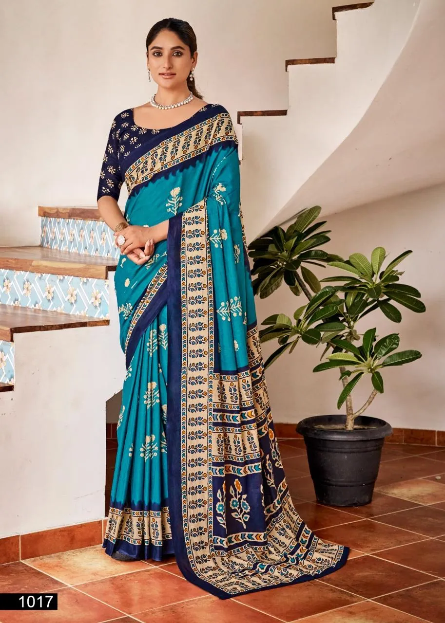 Mul Cotton Ethnic Saree DailyWear
