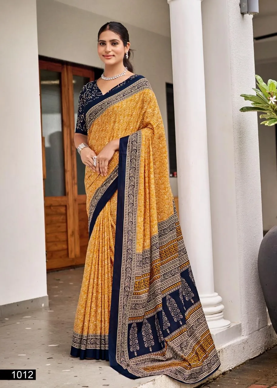 Mul Cotton Ethnic Saree DailyWear