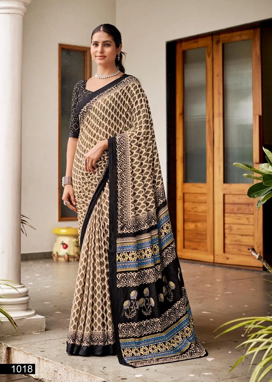 Mul Cotton Ethnic Saree DailyWear