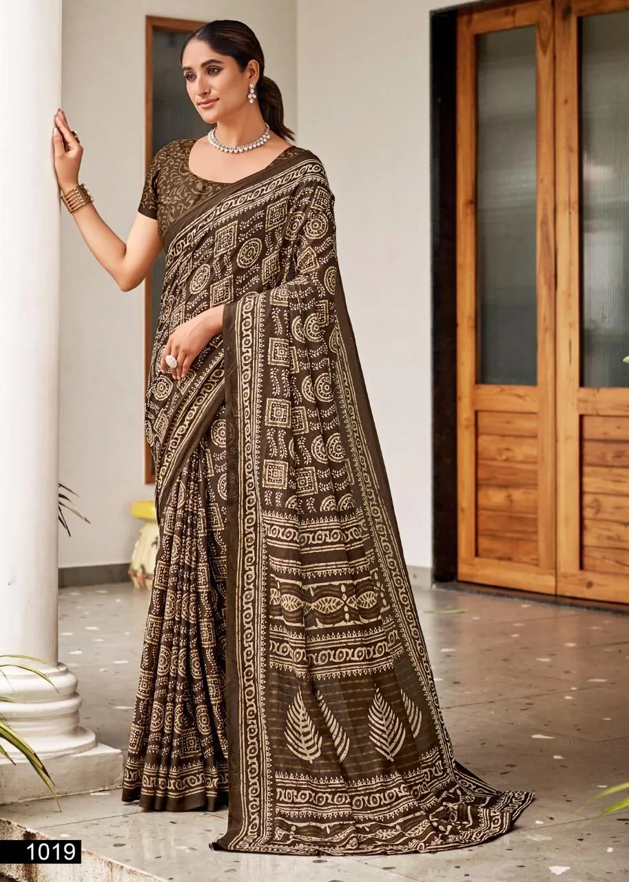 Mul Cotton Ethnic Saree DailyWear