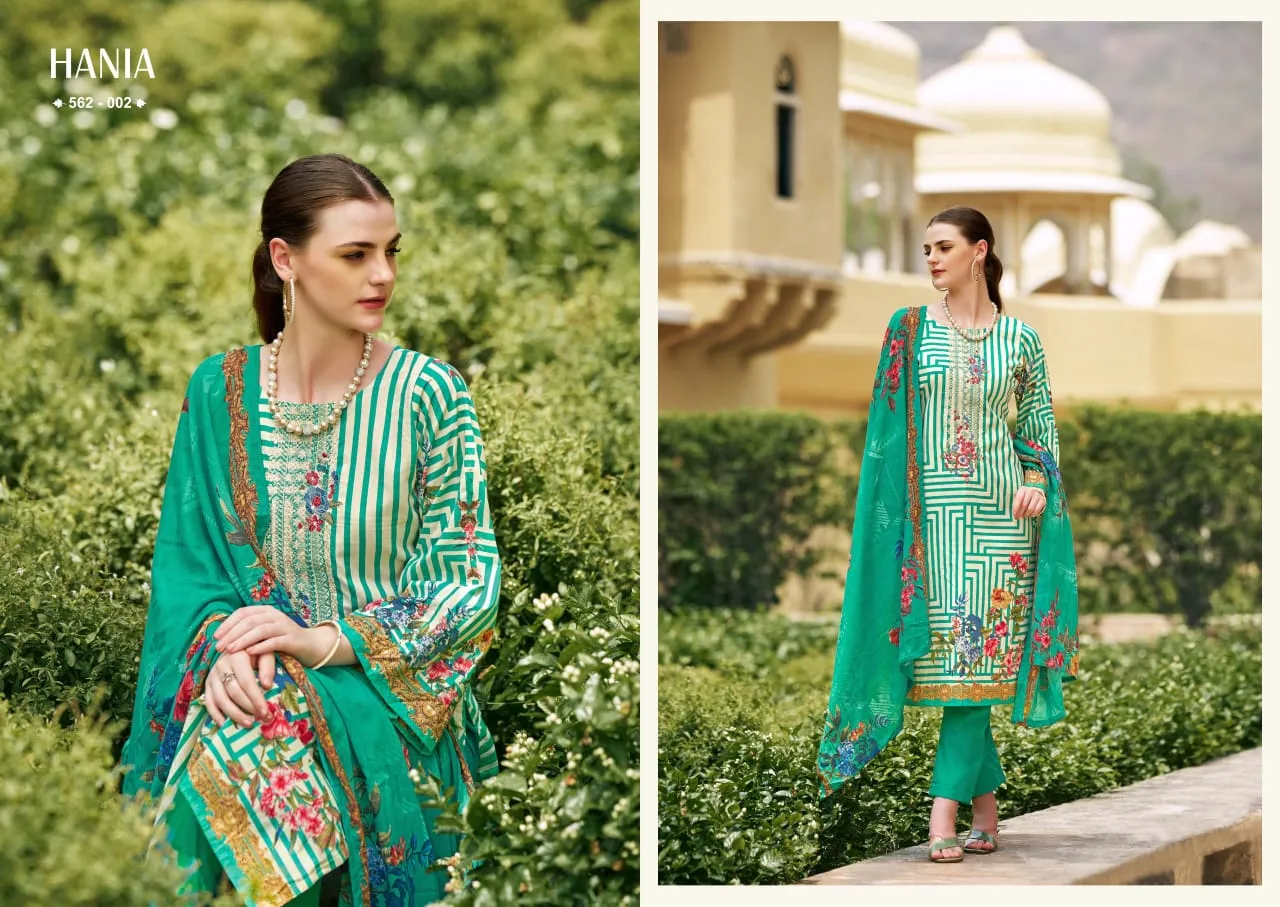 Pure Cotton Printed Ethnic Suit With Embroidery WorkZulfat Designer Hania Reloaded Catalog