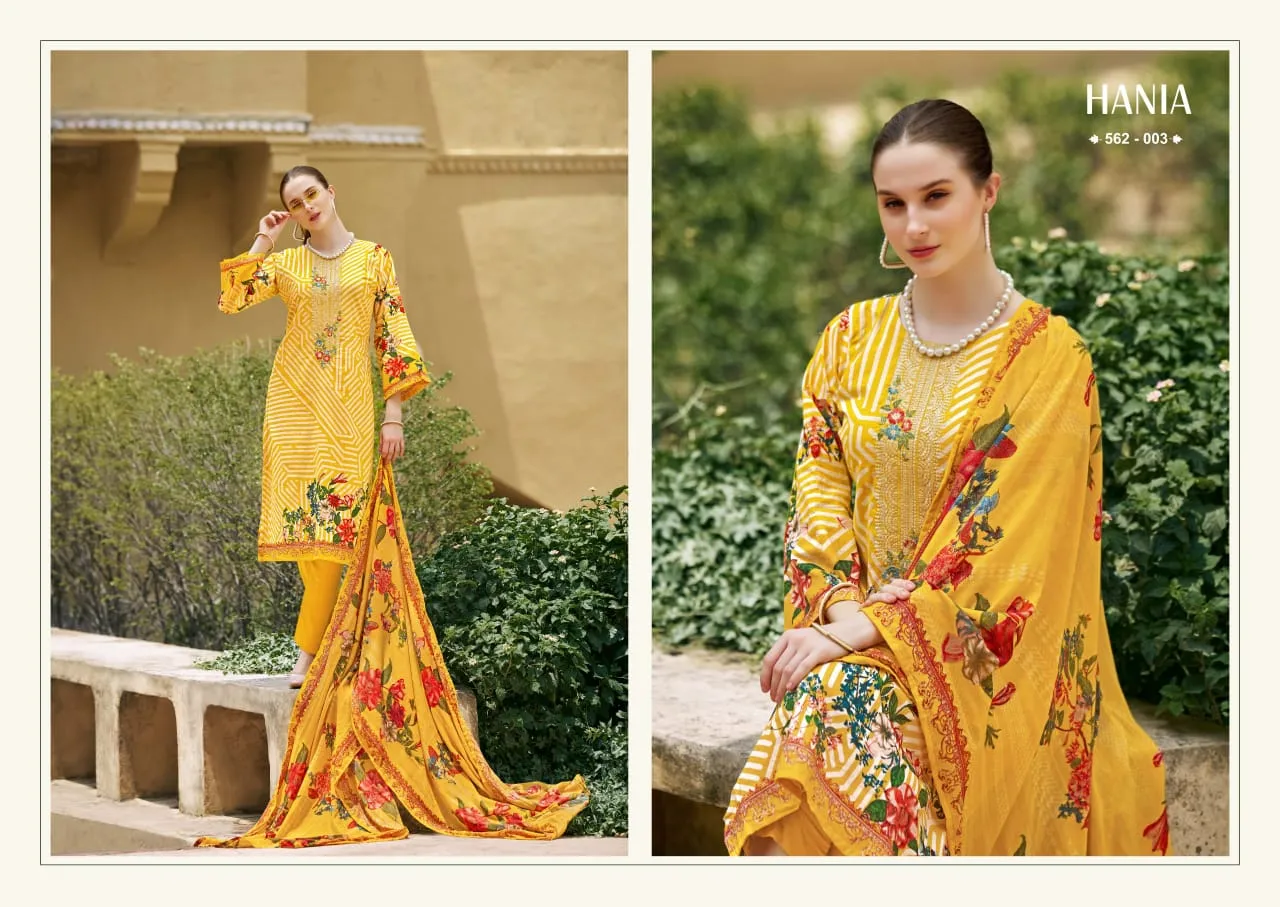 Pure Cotton Printed Ethnic Suit With Embroidery WorkZulfat Designer Hania Reloaded Catalog