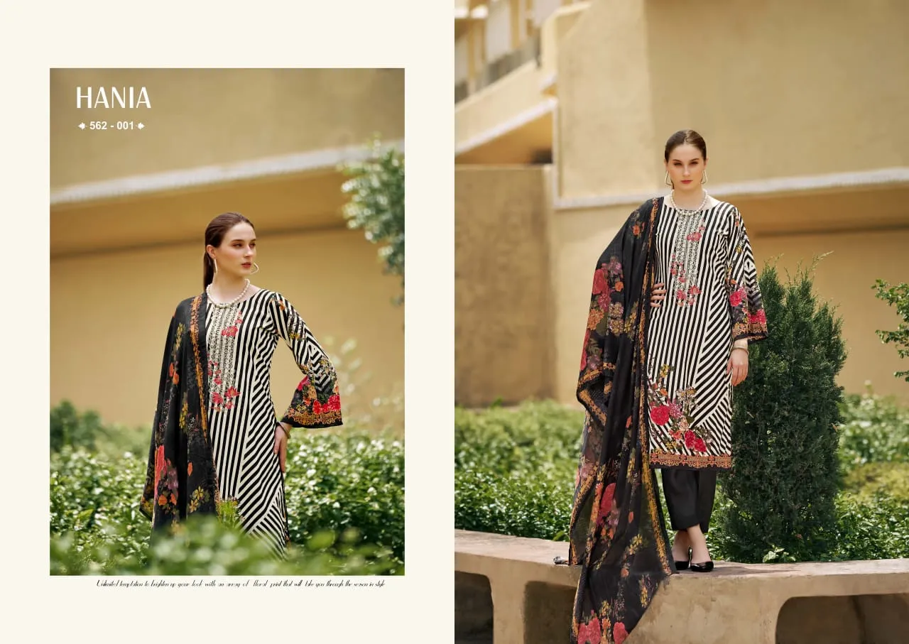 Pure Cotton Printed Ethnic Suit With Embroidery WorkZulfat Designer Hania Reloaded Catalog