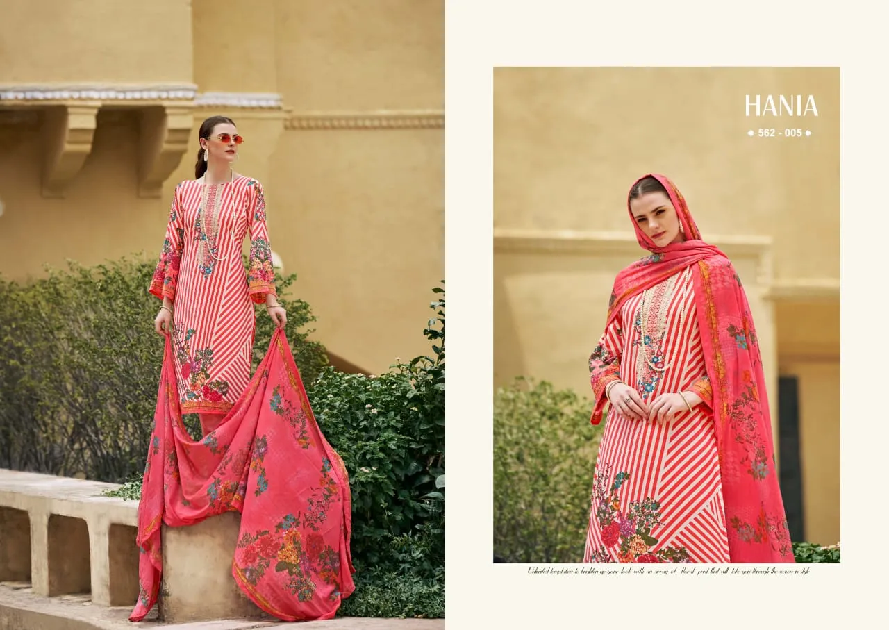 Pure Cotton Printed Ethnic Suit With Embroidery WorkZulfat Designer Hania Reloaded Catalog