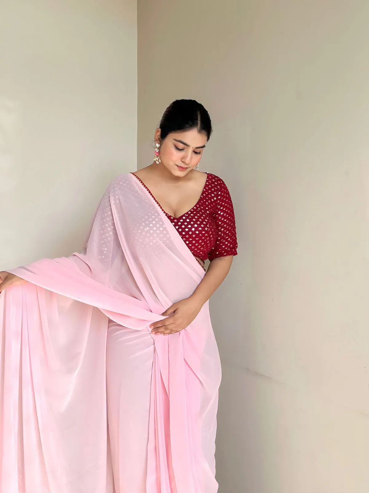 Ready To Wear Durga Puja Ethnic Saree Design 2024