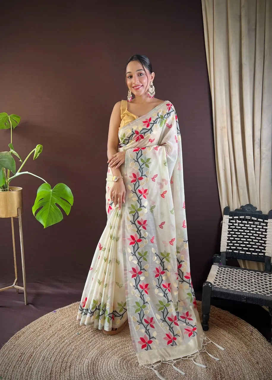 Traditional Cotton Silk Premium Ethnic Saree