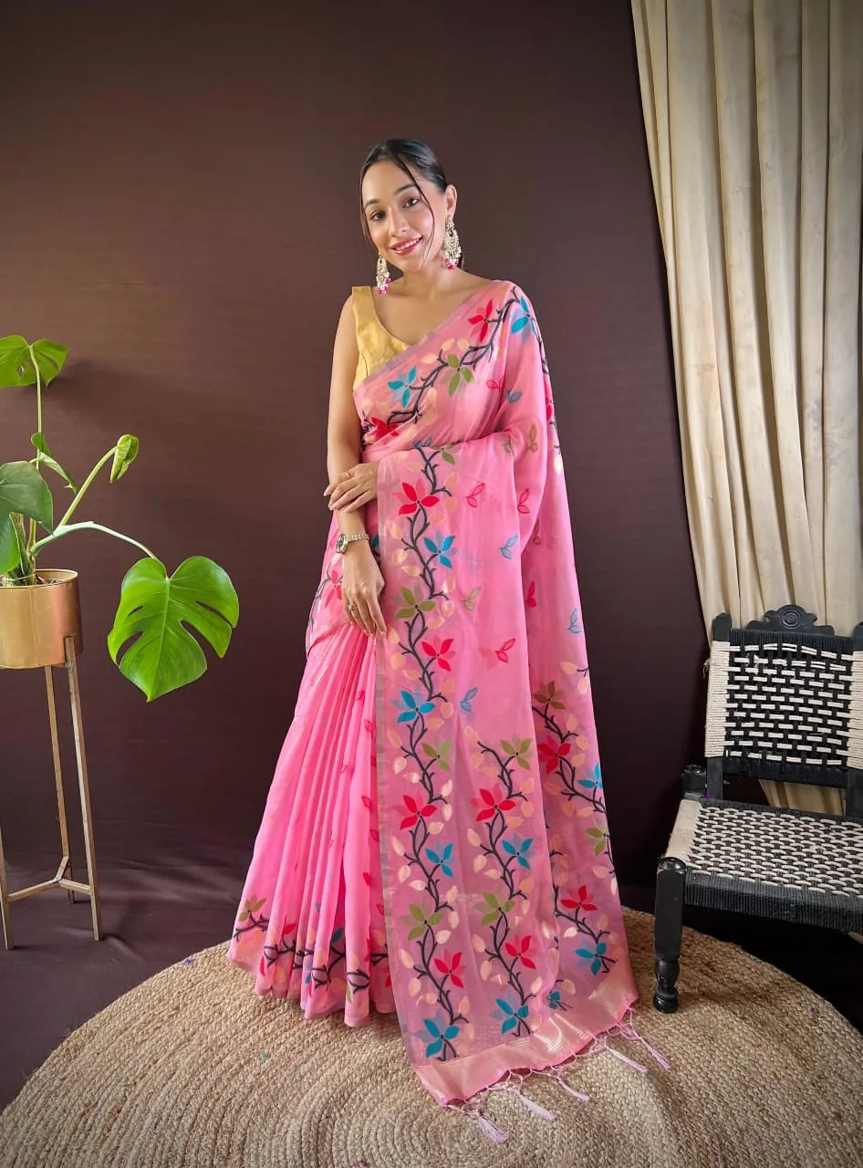 Traditional Cotton Silk Premium Ethnic Saree