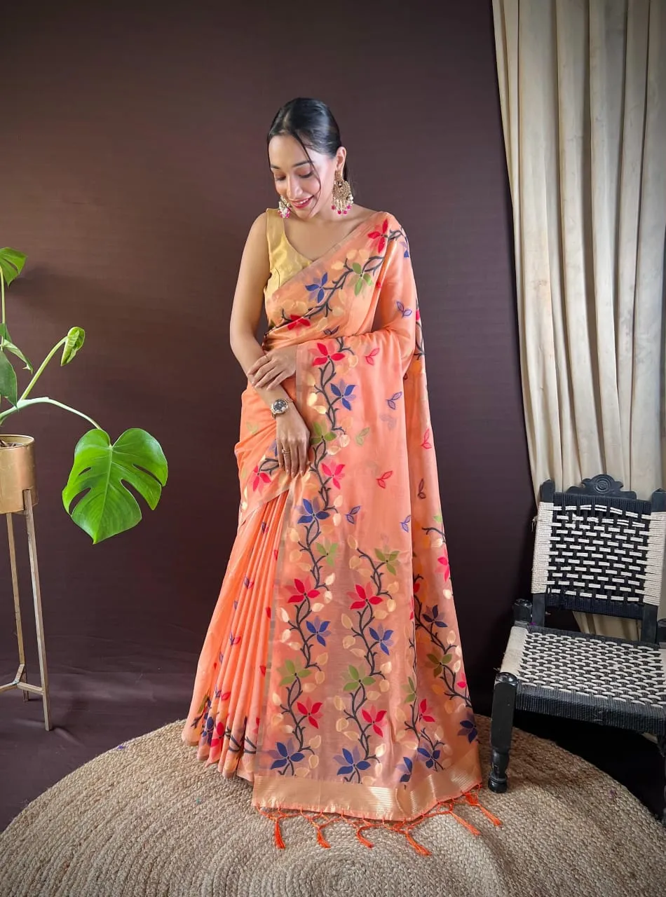 Traditional Cotton Silk Premium Ethnic Saree