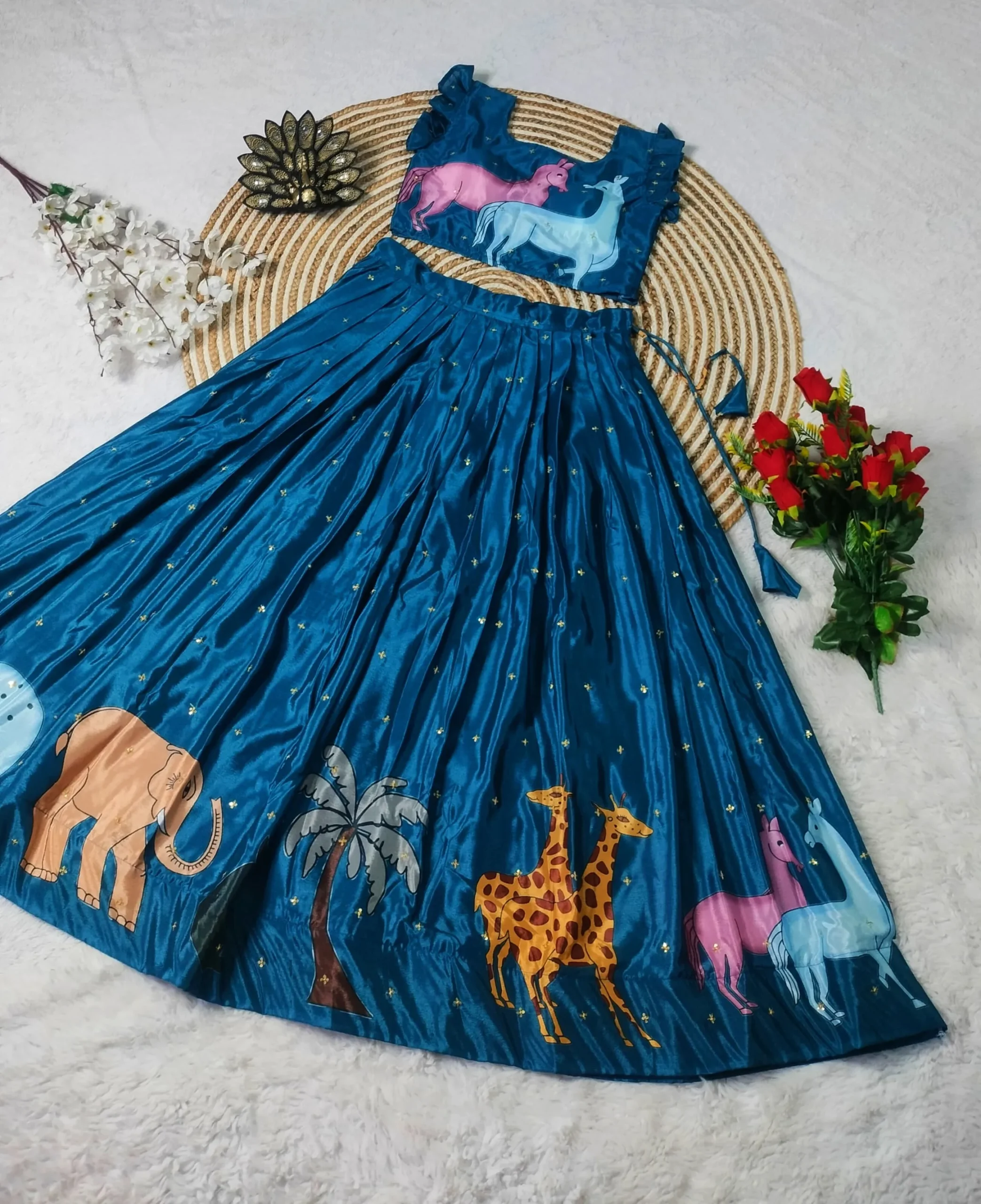 Trending Kalamkari Lehenga Choli
