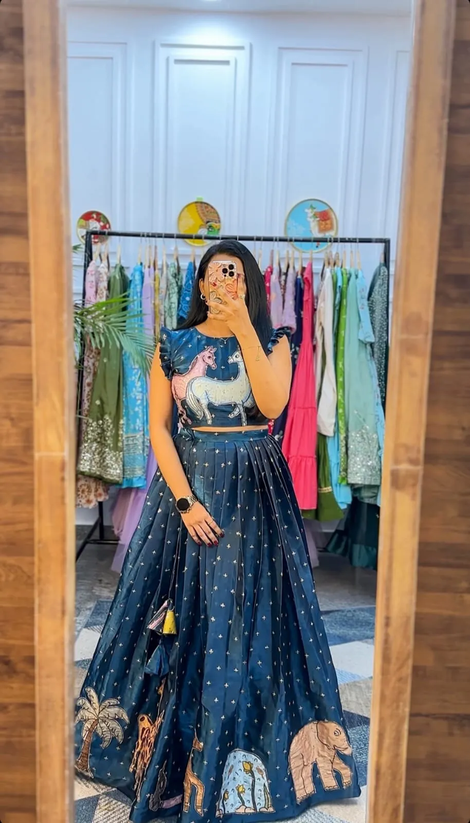 Trending Kalamkari Lehenga Choli