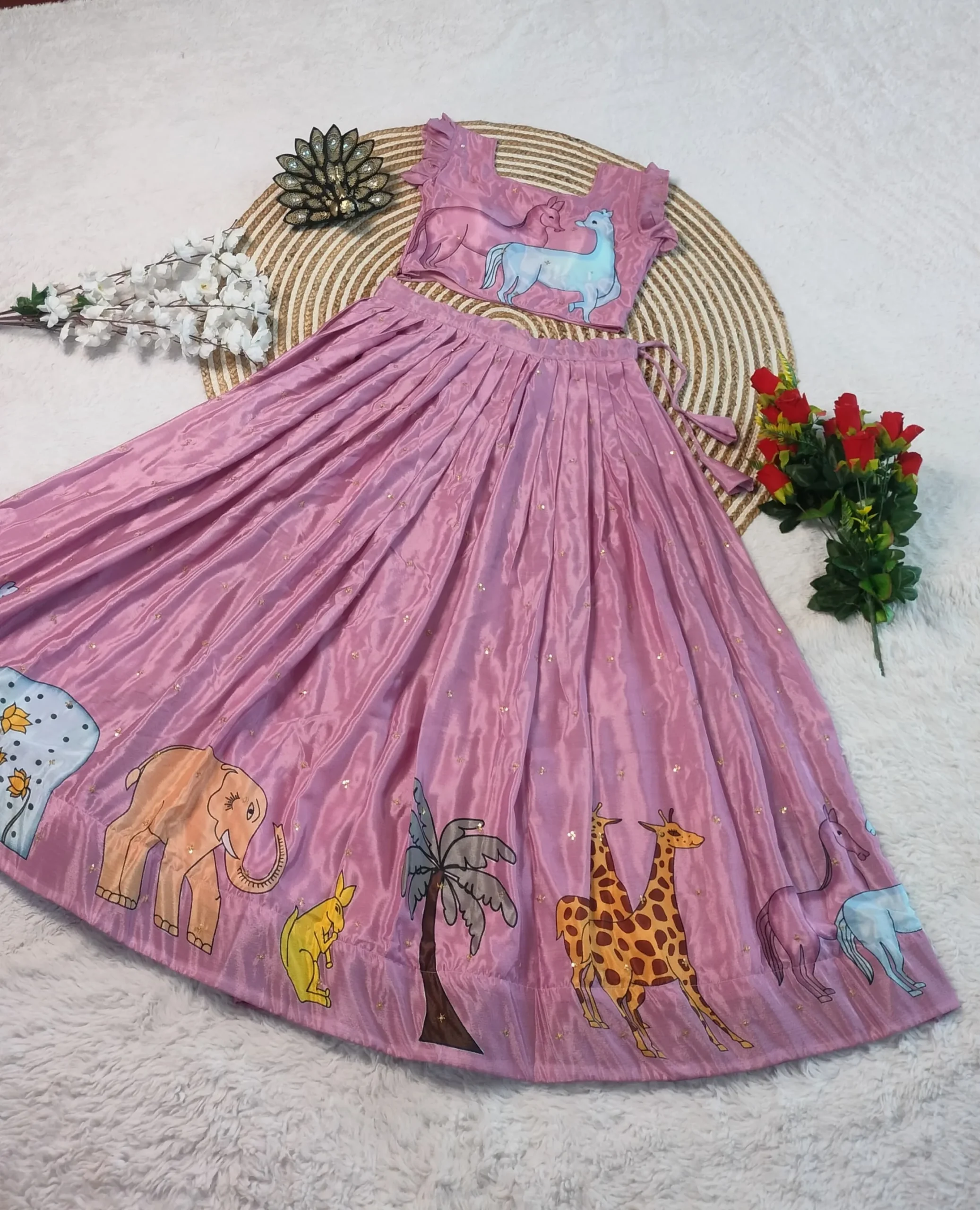 Trending Kalamkari Lehenga Choli