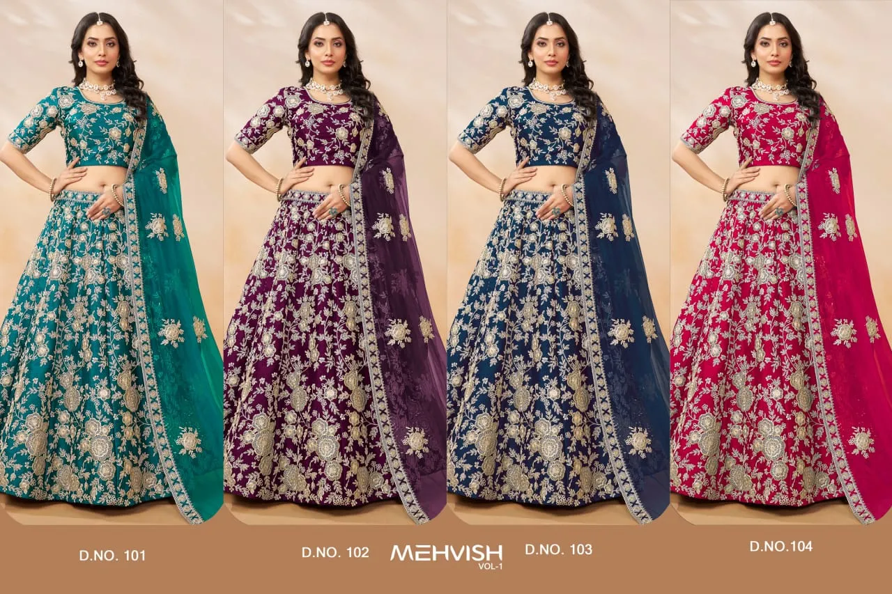 Wedding Wear Lehenga Choli With Heavy Embroidery Mehvish Vol 1