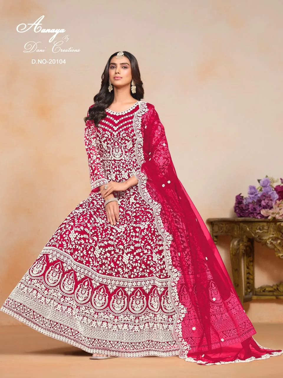 Wedding Wear Net Anarkali Suit Aanaya Vol 201