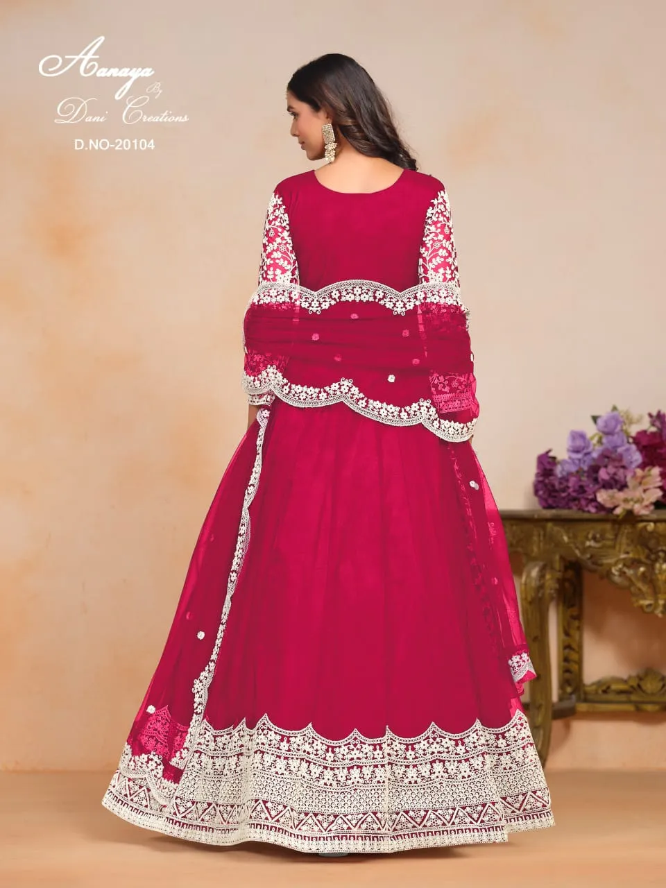 Wedding Wear Net Anarkali Suit Aanaya Vol 201