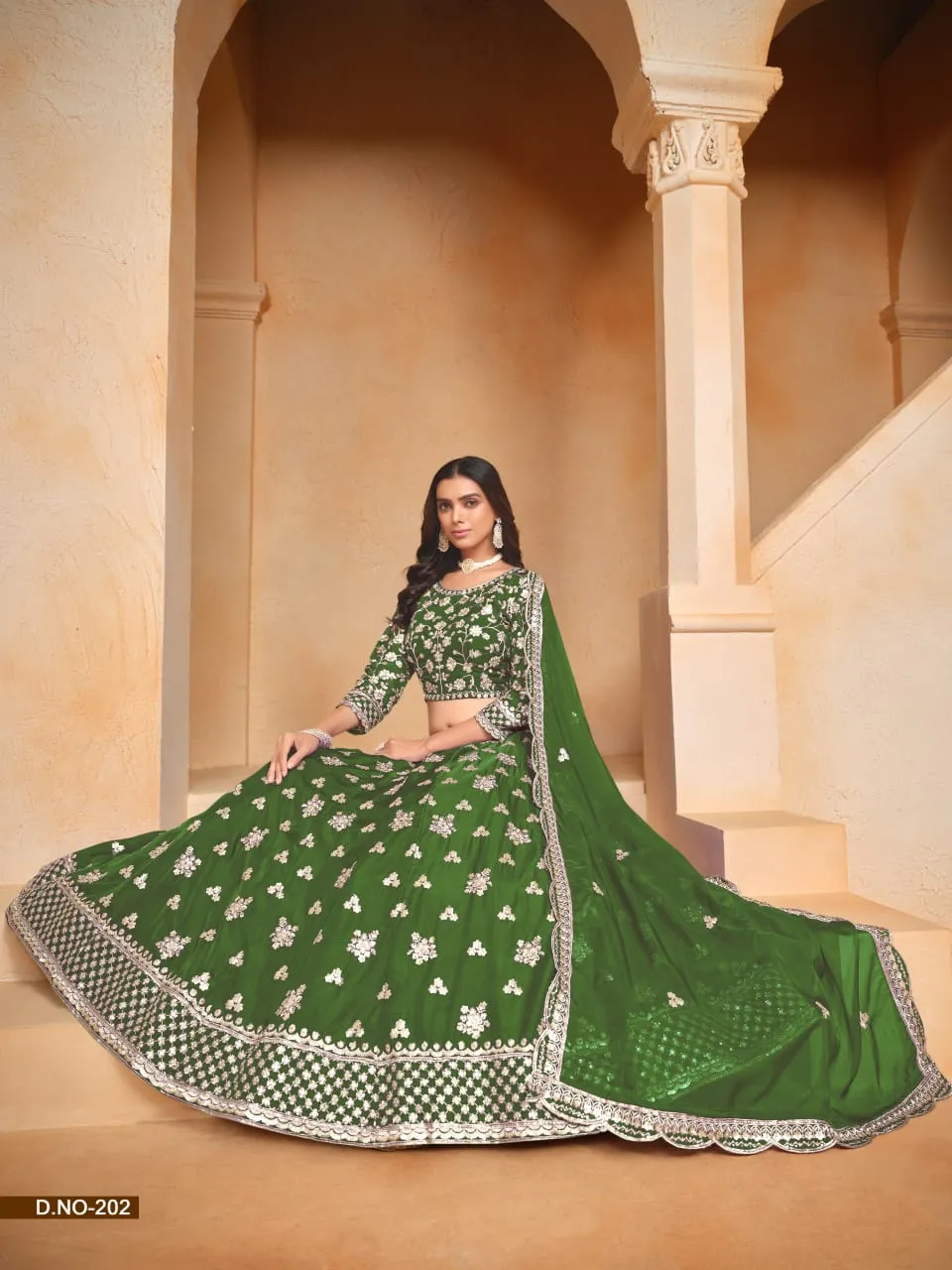 Wedding Wear Organza Ethnic Lehenga Choli With Heavy Embroidery Mehvish Vol2