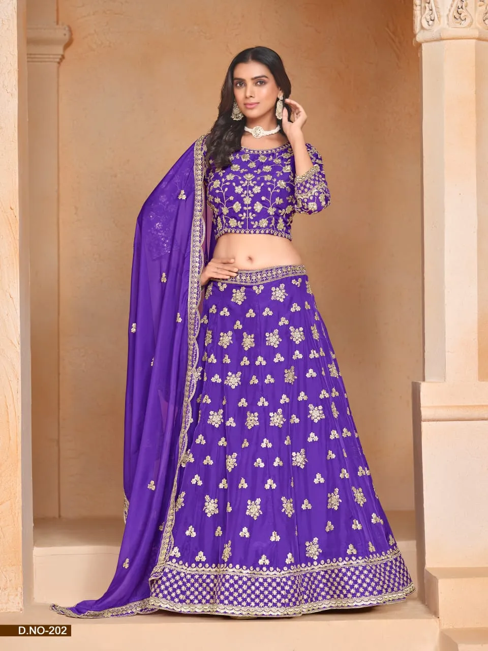 Wedding Wear Organza Ethnic Lehenga Choli With Heavy Embroidery Mehvish Vol2