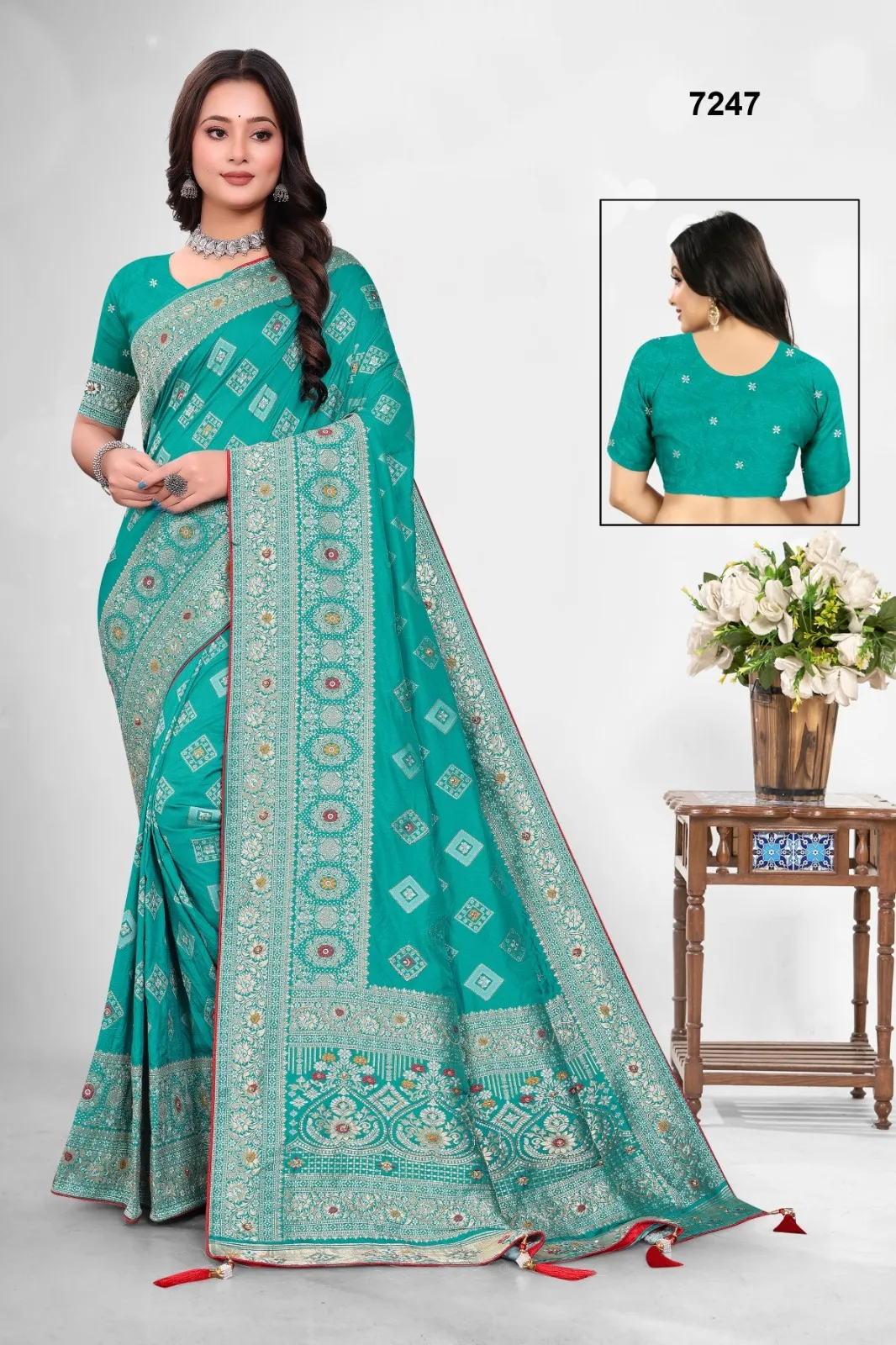 Festival Special Dola Silk Garchola Collections With Khatli Work 7247
