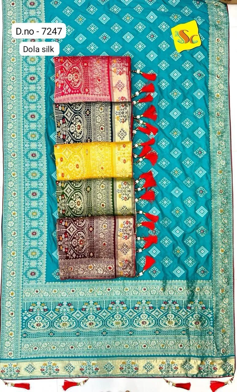Festival Special Dola Silk Garchola Collections With Khatli Work 7247