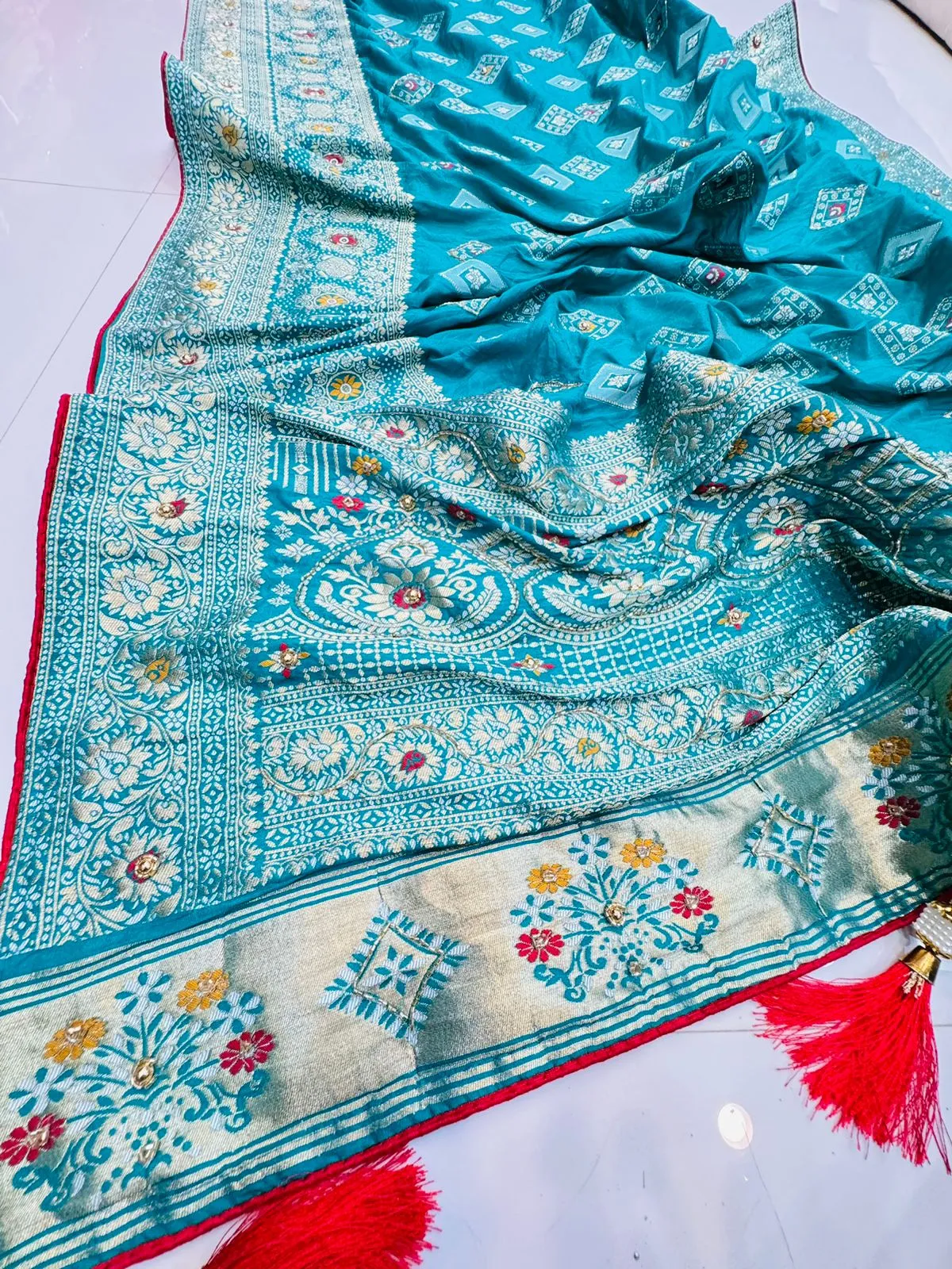 Festival Special Dola Silk Garchola Collections With Khatli Work 7247