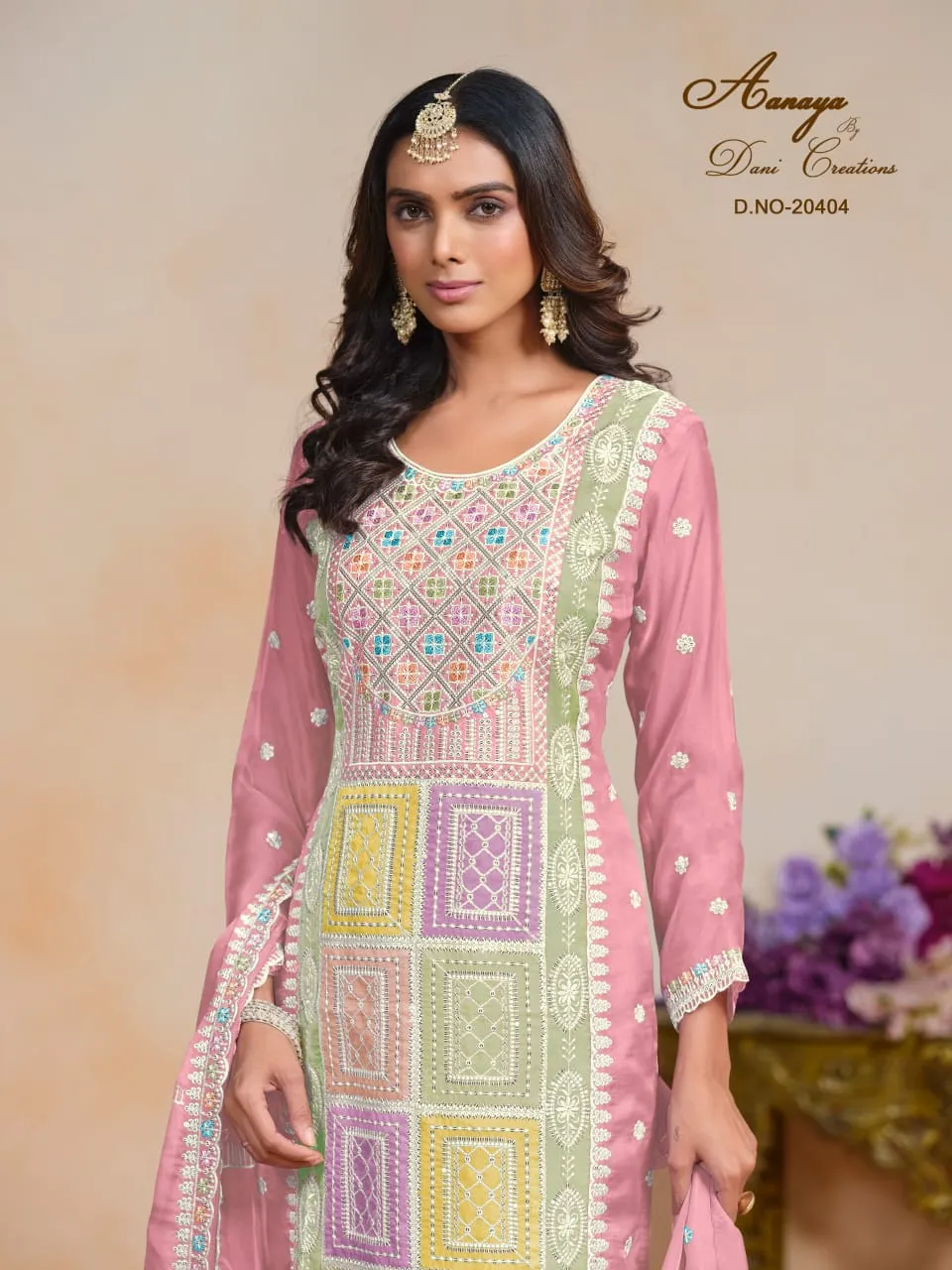 Soft Organza Big Size Salwar Ethnic Suit Aanaya Vol204