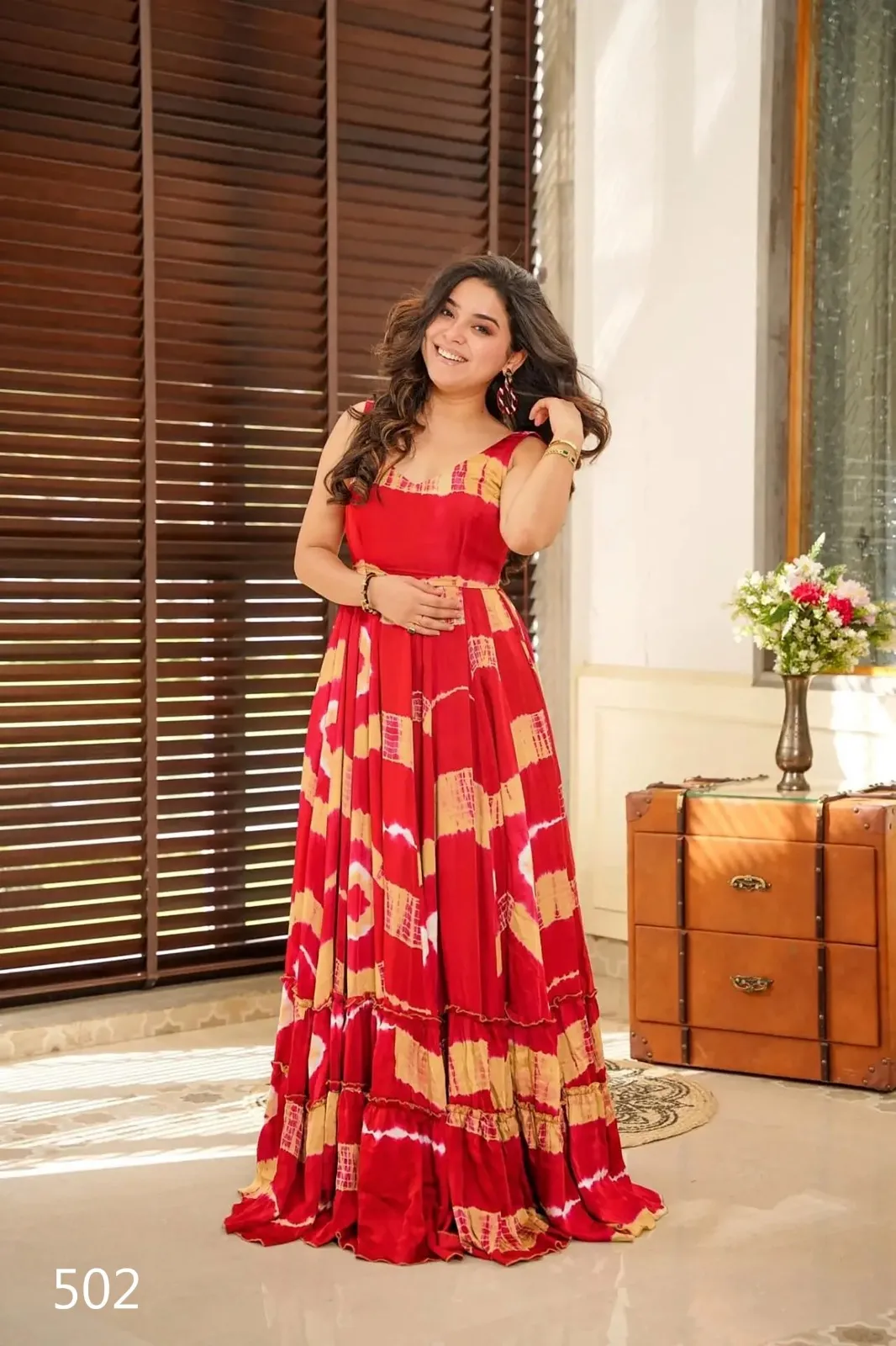 Big Flair Printed Kurti Gowns Big Size Kurtis