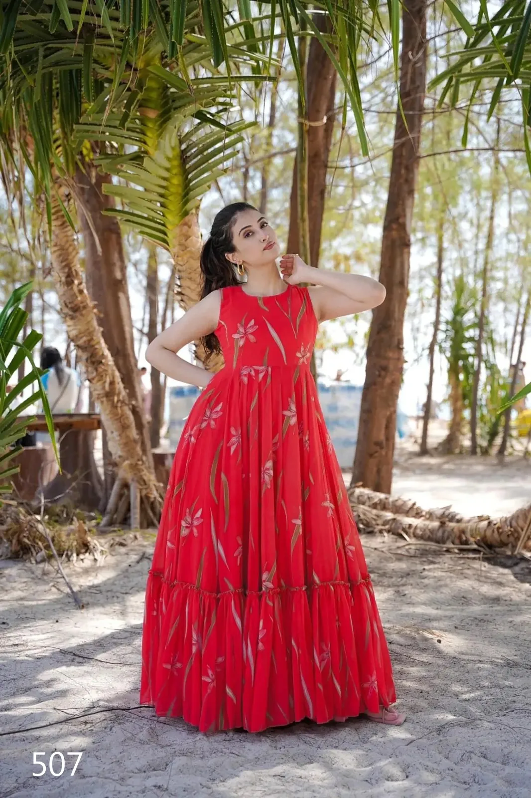 Big Flair Printed Kurti Gowns Big Size Kurtis