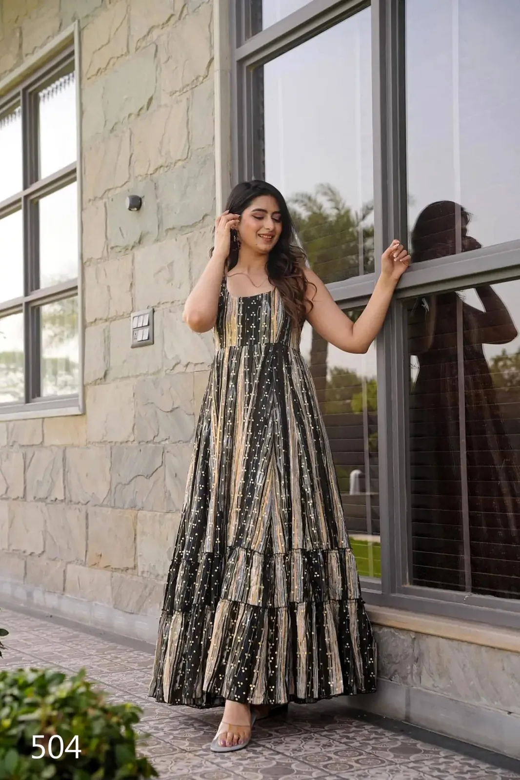 Big Flair Printed Kurti Gowns Big Size Kurtis