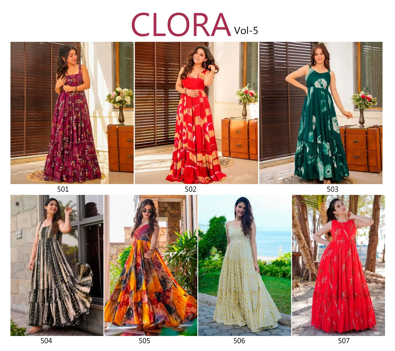 Big Flair Printed Kurti Gowns Big Size Kurtis