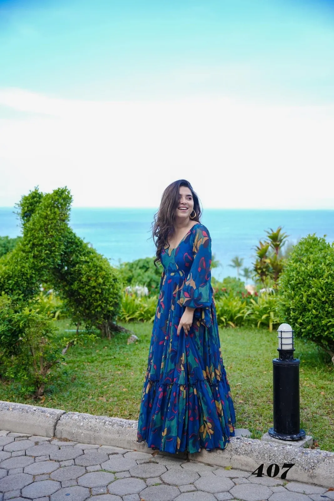 Big Size Printed Kurti Gown Designs