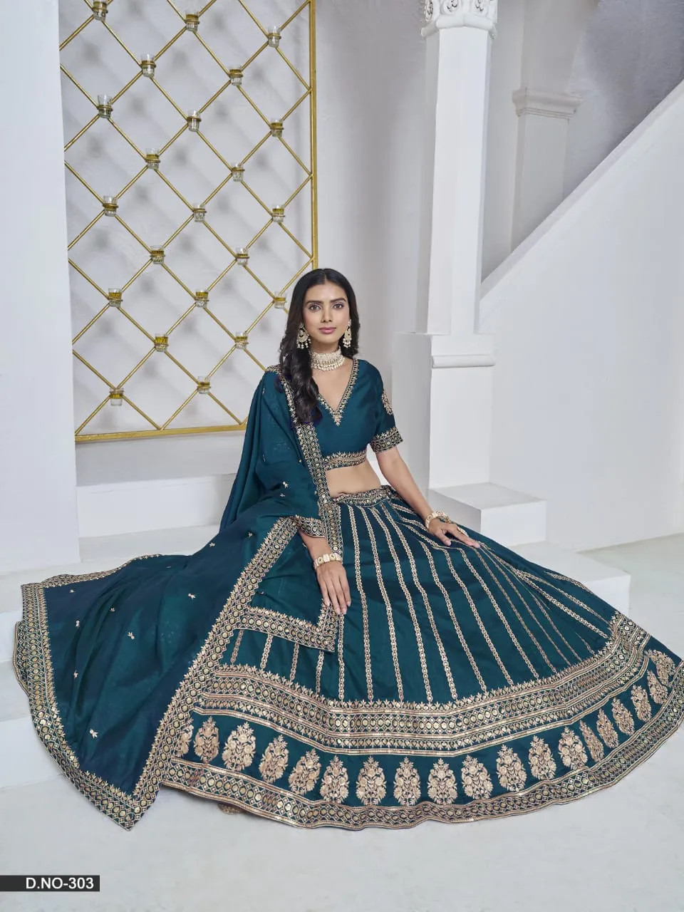 Bright Color Wedding Wear Lehenga Choli With Heavh Embroidery Mehvish Vol 3