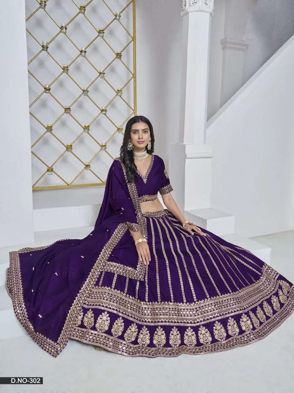 Bright Color Wedding Wear Lehenga Choli With Heavh Embroidery Mehvish Vol 3