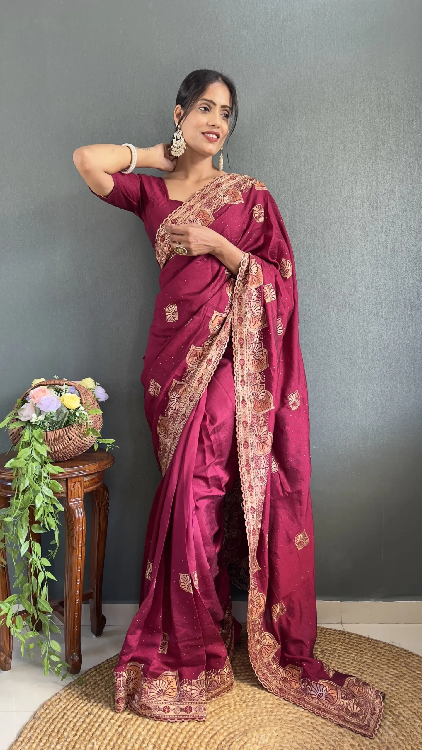 Traditional Ready To Wear Saree  Wedding Wear Design Trending