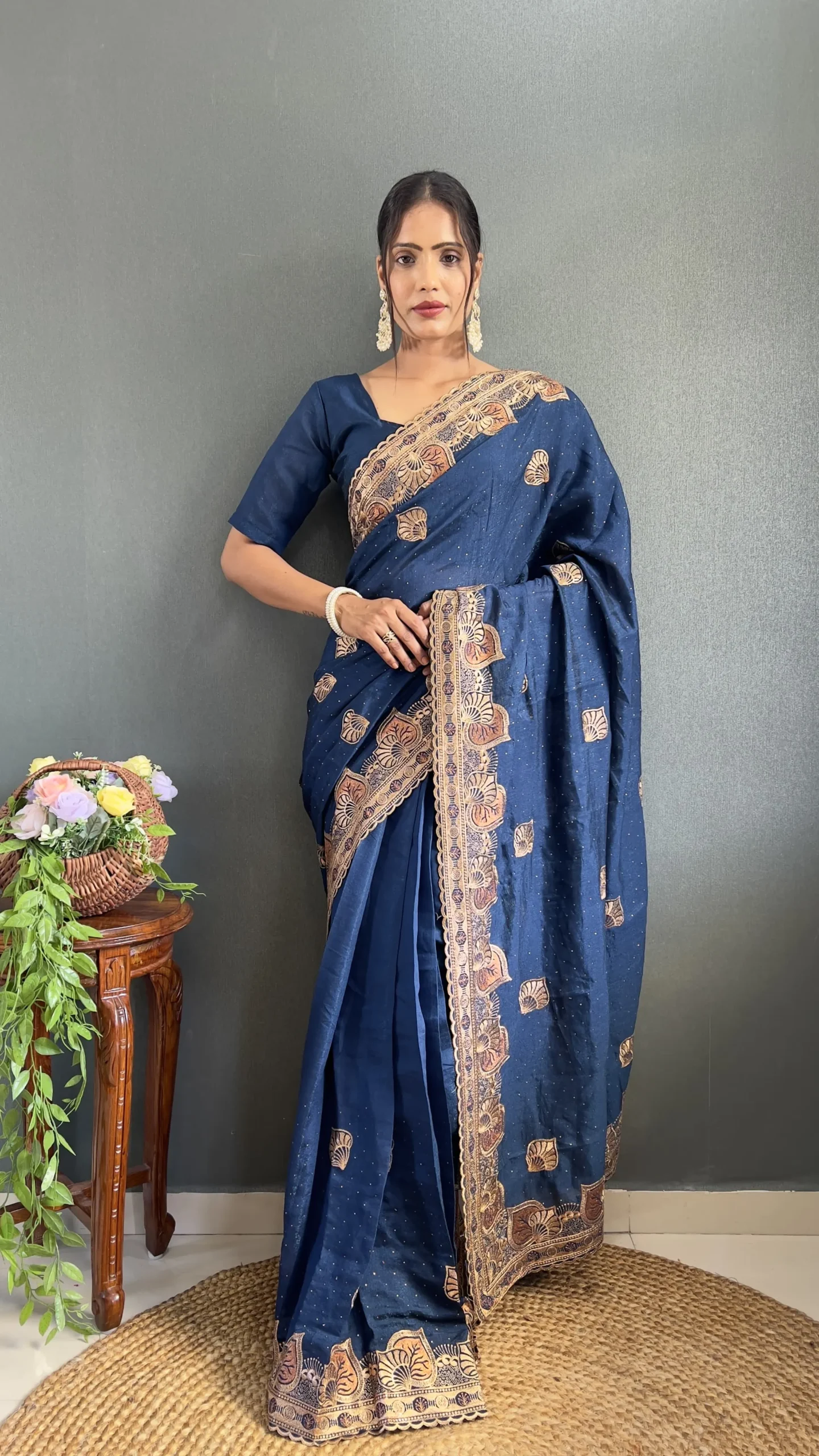 Traditional Ready To Wear Saree  Wedding Wear Design Trending