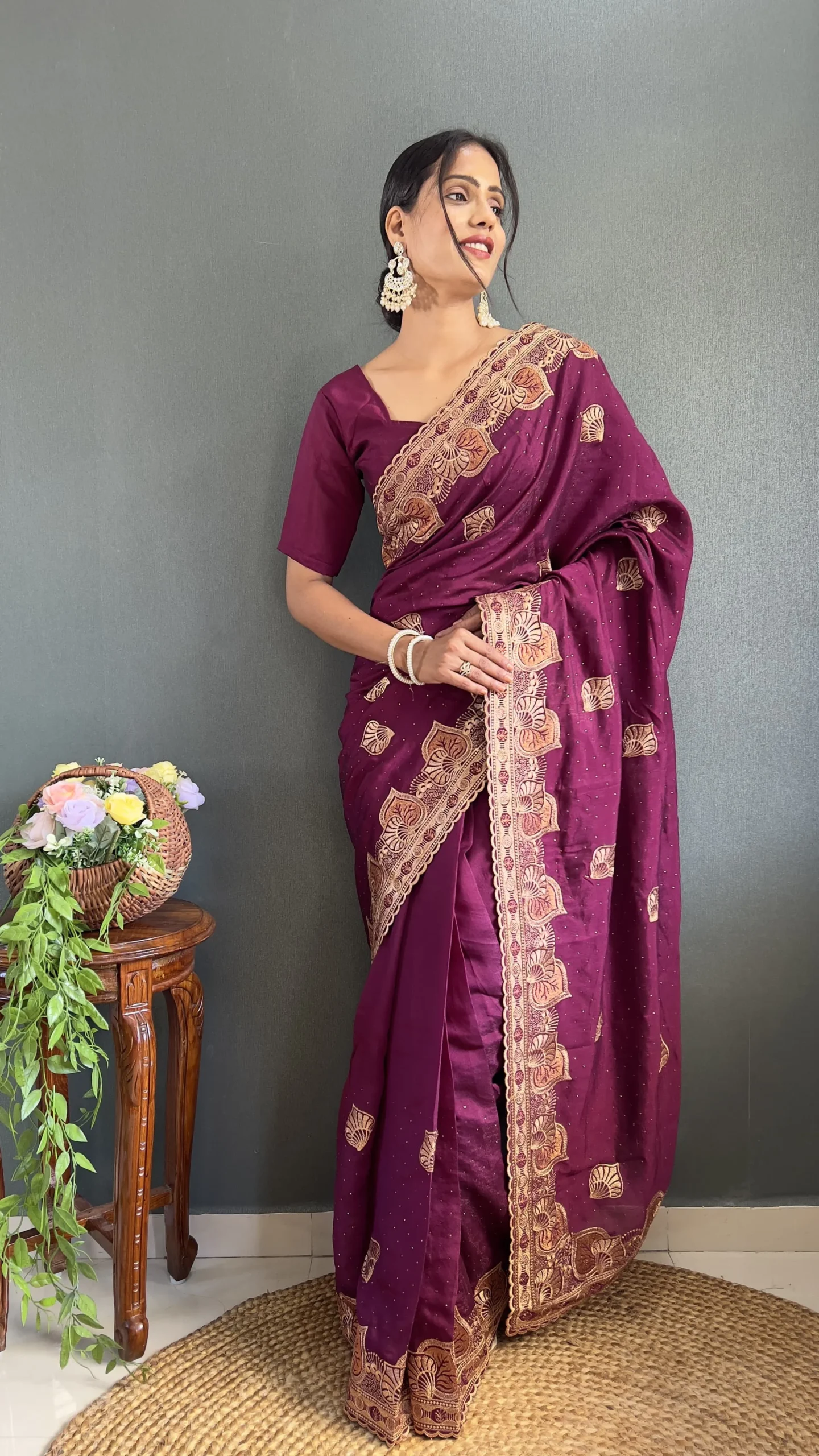 Traditional Ready To Wear Saree  Wedding Wear Design Trending
