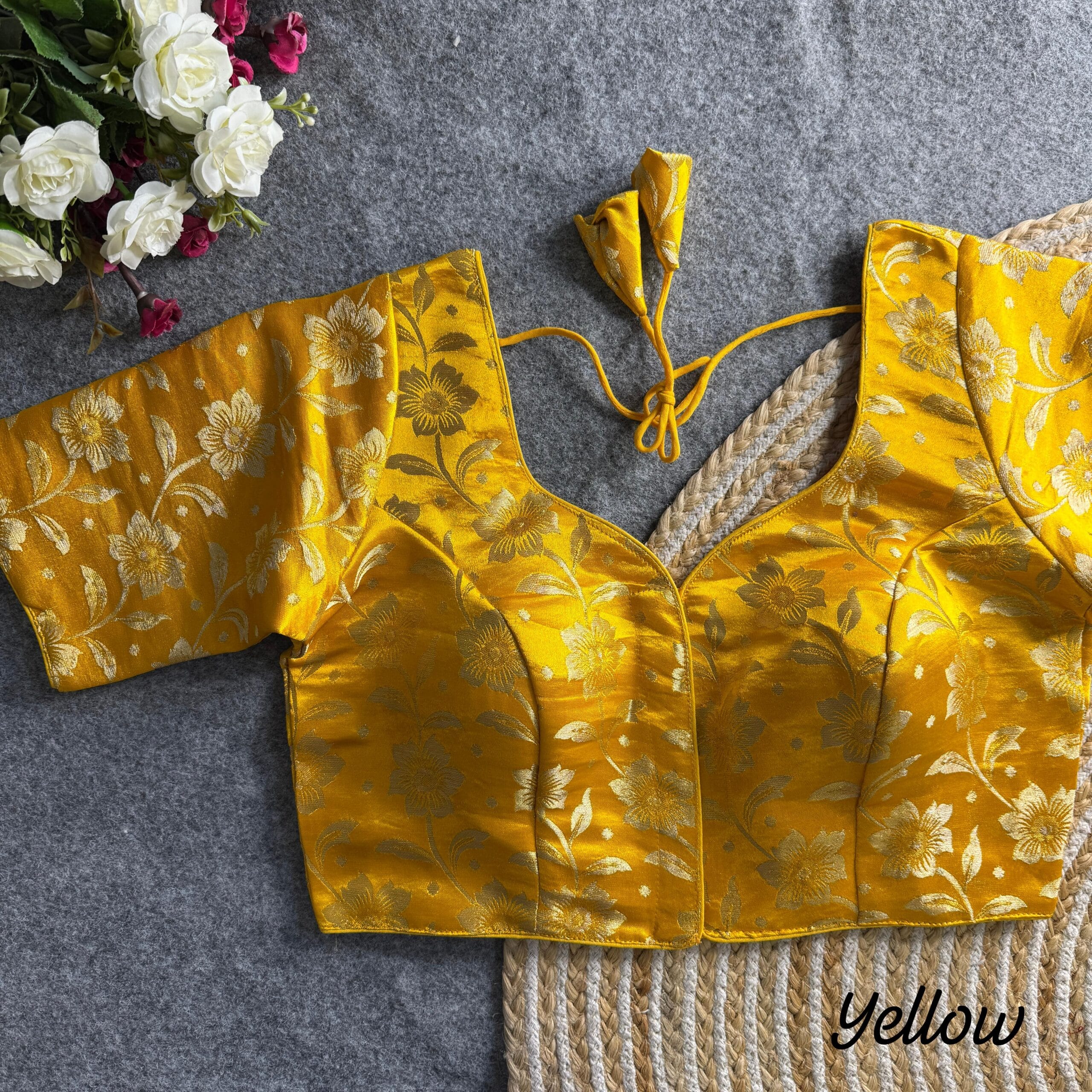 Simmer Jequard Readymade Blouse Only