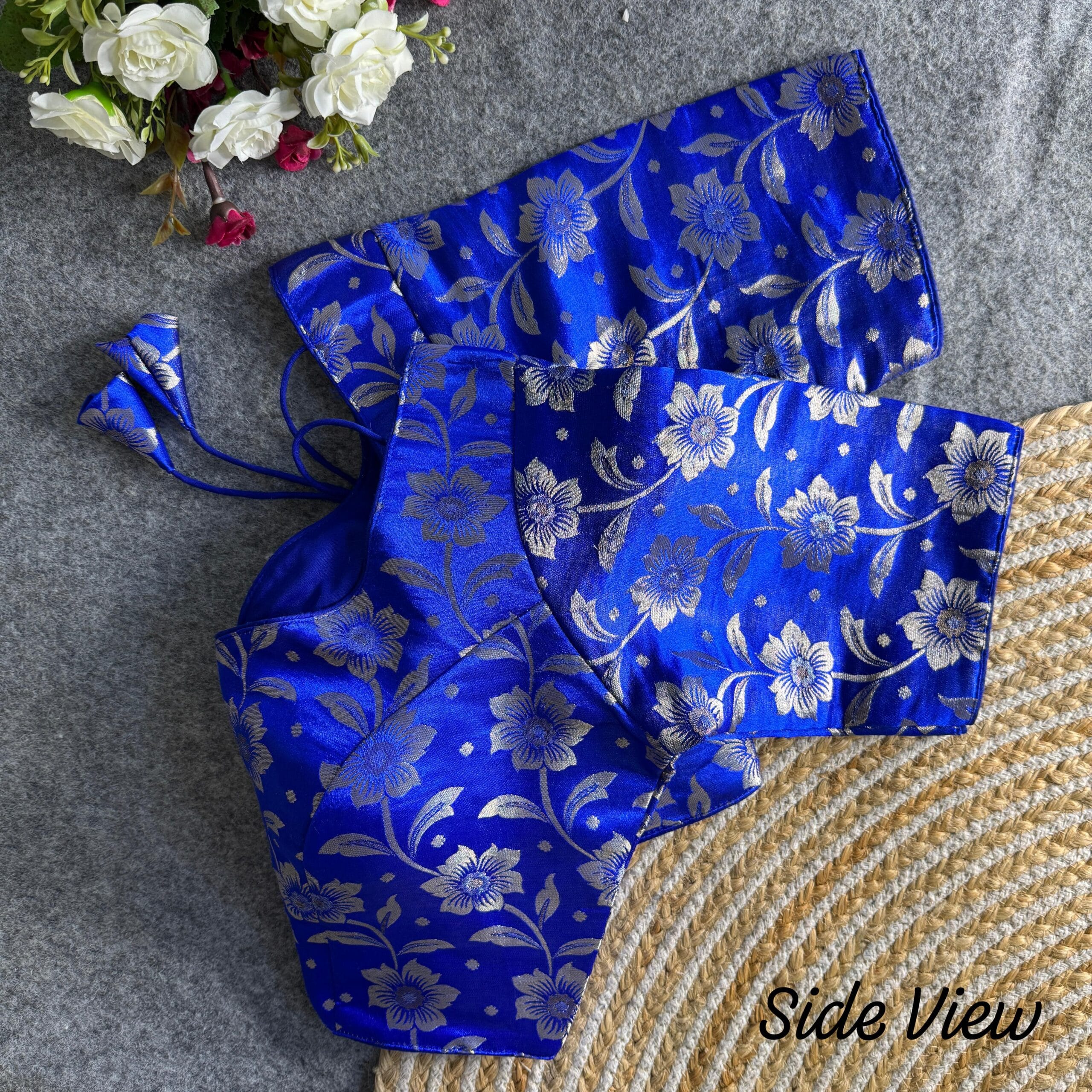 Simmer Jequard Readymade Blouse Only