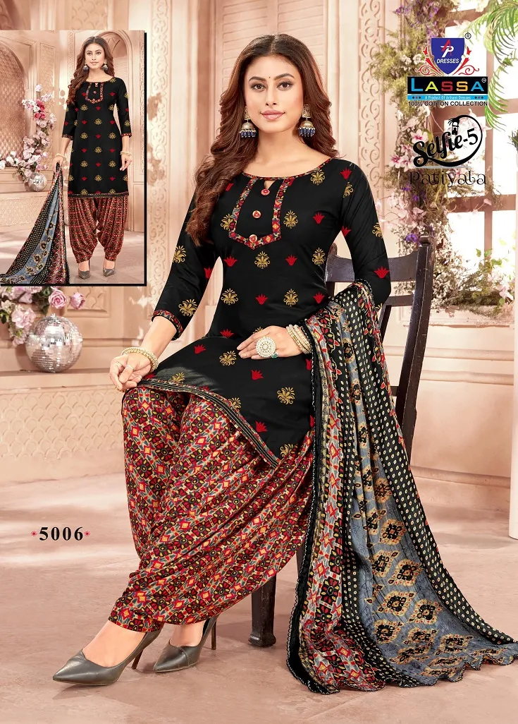Arihant Lassa Selfie Patiyala Vol 5 Low Range Daily Wear Cotton Printed Salwar Suit