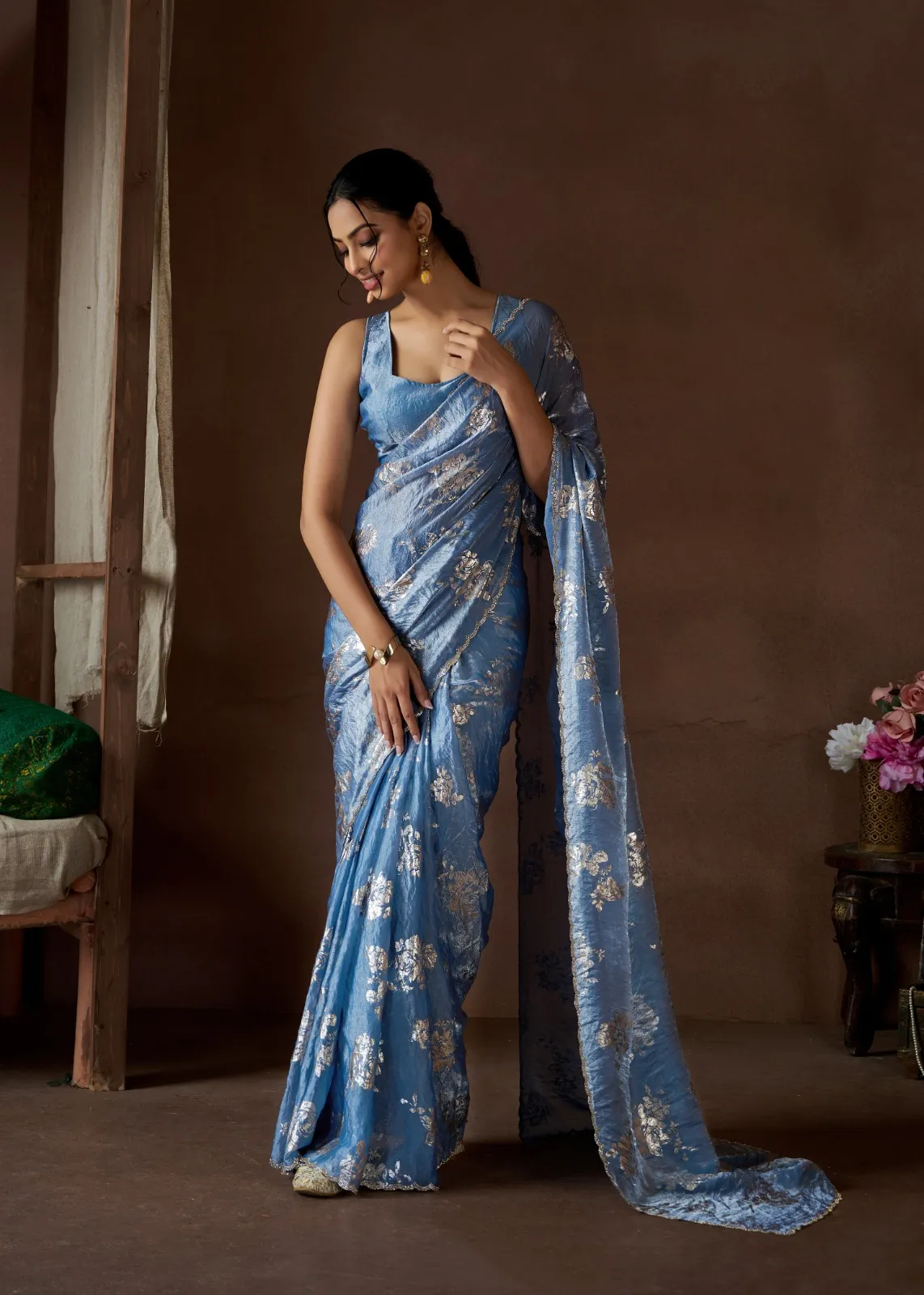 Classic Royal Colors Handwork Designer Sarees Mehek
