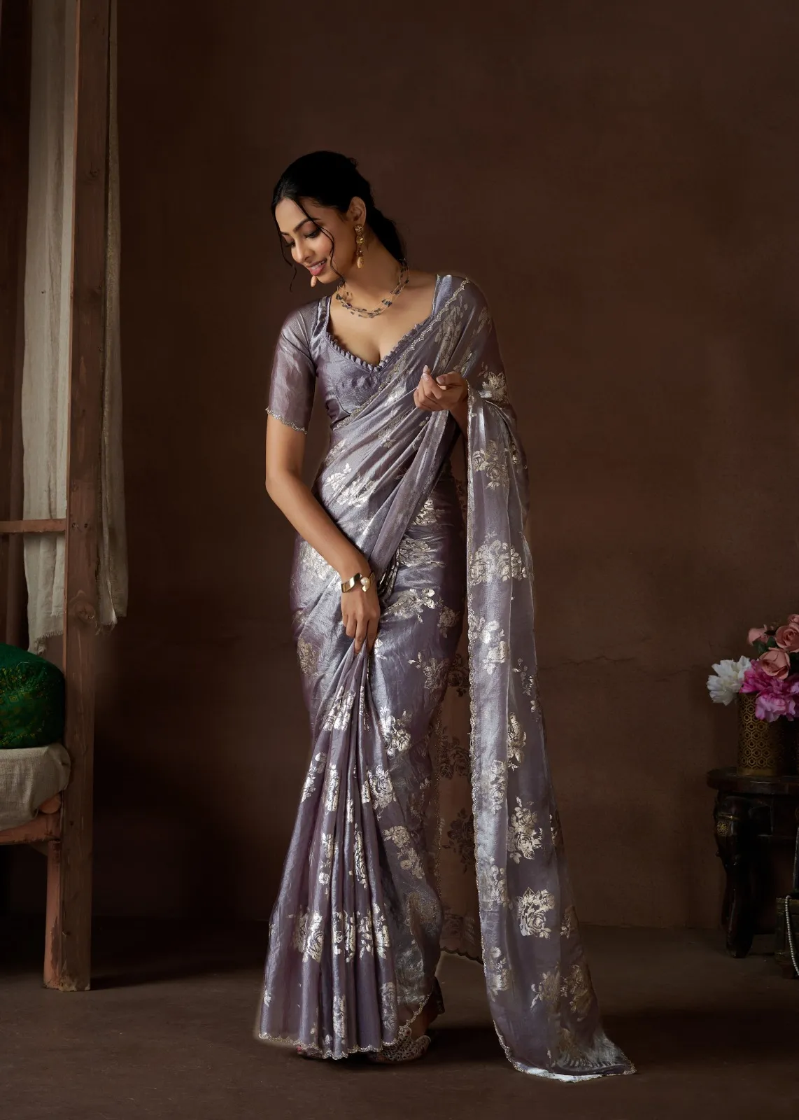 Classic Royal Colors Handwork Designer Sarees Mehek