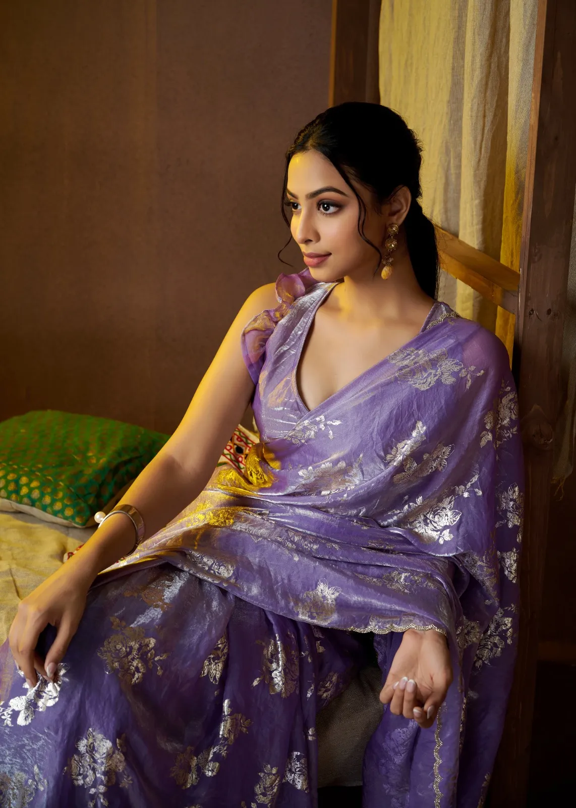 Classic Royal Colors Handwork Designer Sarees Mehek