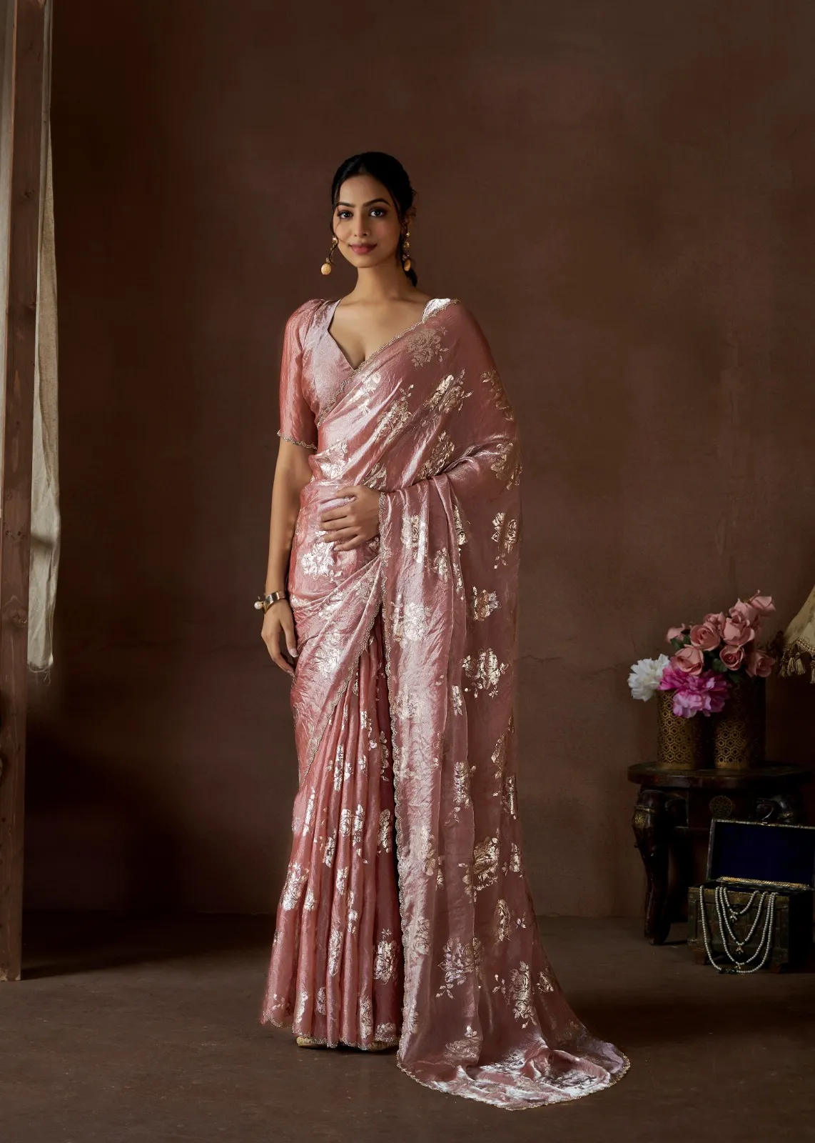 Classic Royal Colors Handwork Designer Sarees Mehek