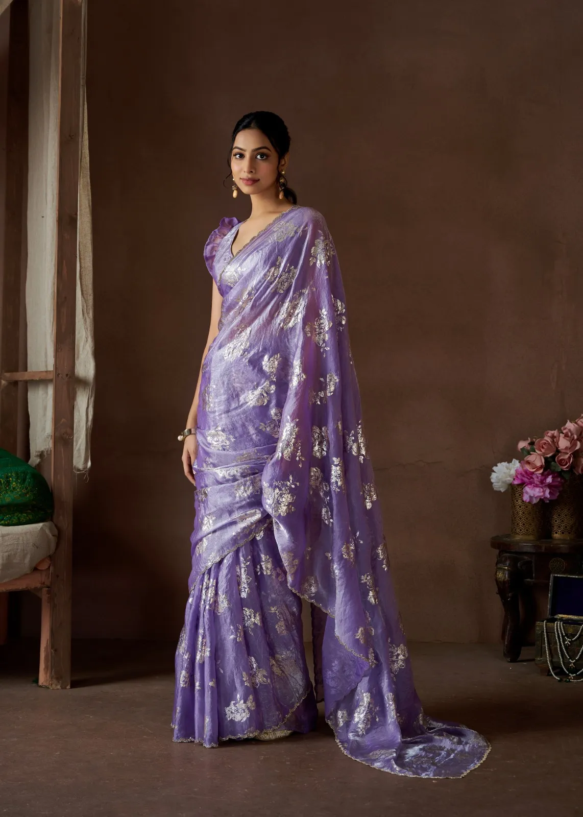 Classic Royal Colors Handwork Designer Sarees Mehek