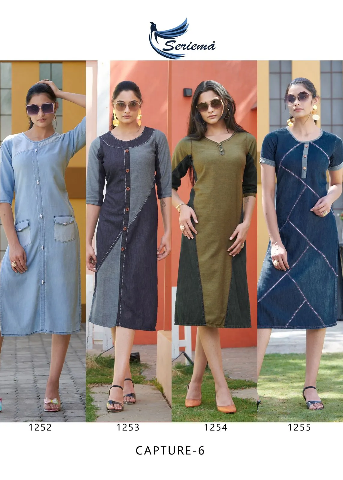 Cotton Denim Long Kurtis Kumb Capture 6