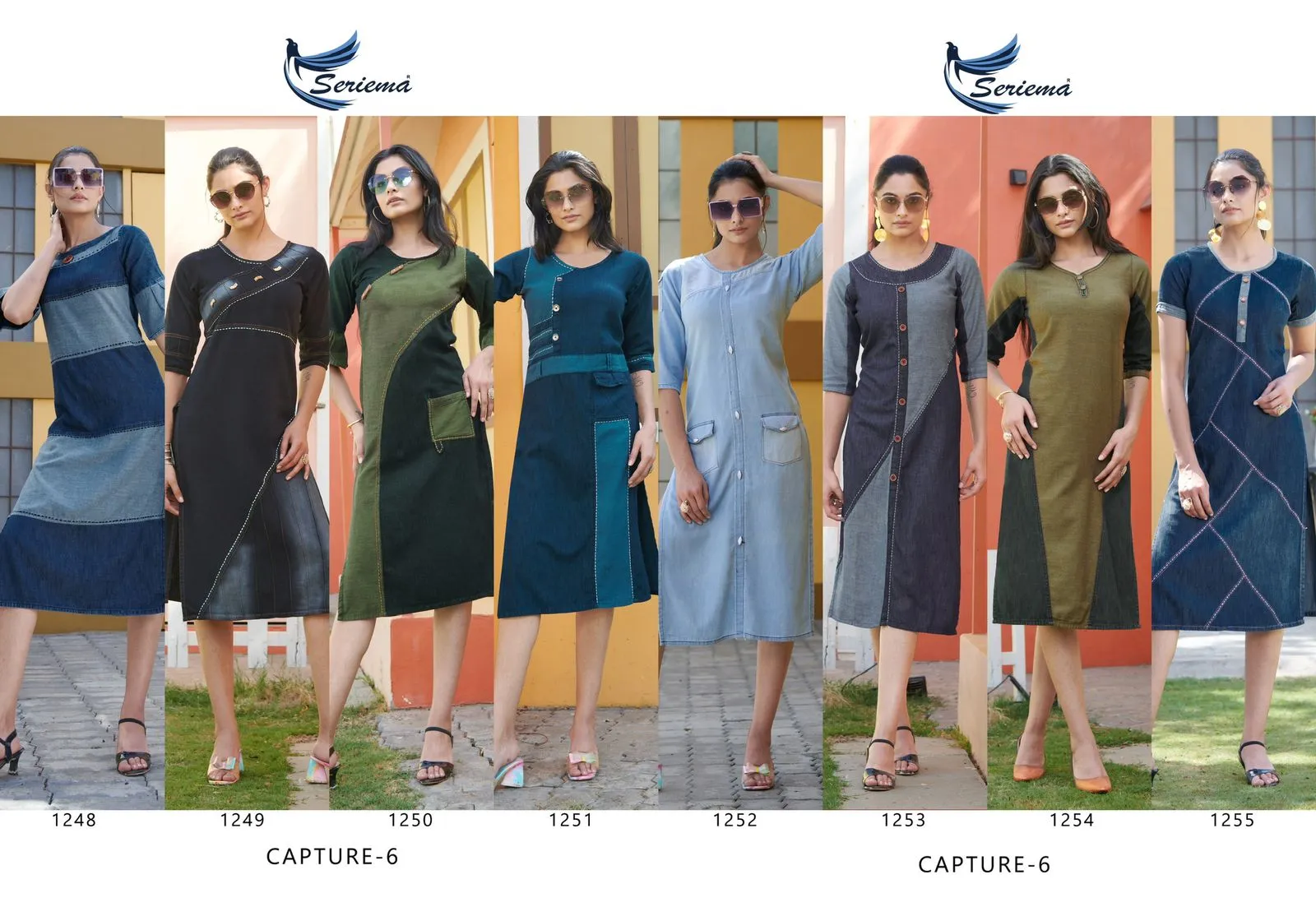 Cotton Denim Long Kurtis Kumb Capture 6