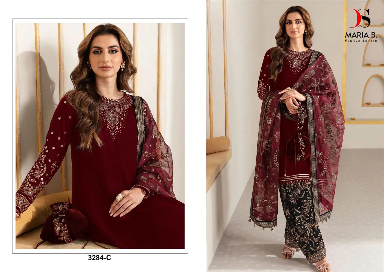 Deepsy Heavy Embroidery Designer Wedding Collection Ethnic Pakistani Suit Maria.b Festive