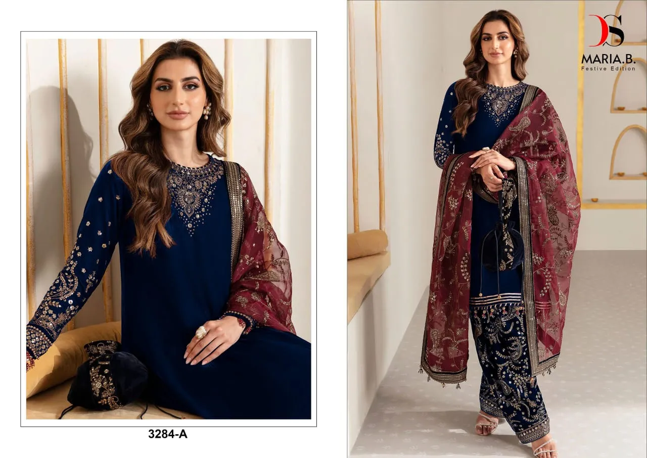 Deepsy Heavy Embroidery Designer Wedding Collection Ethnic Pakistani Suit Maria.b Festive