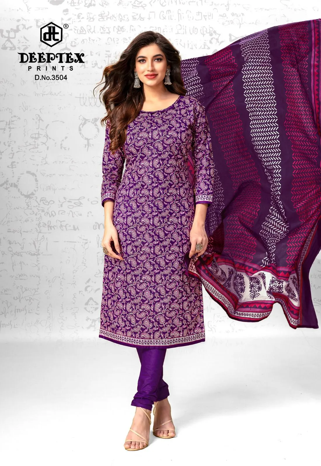 Deeptex Chief Guest Vol 35 Daily Wear Unstitched Cotton Printed Straight Salwar Suit